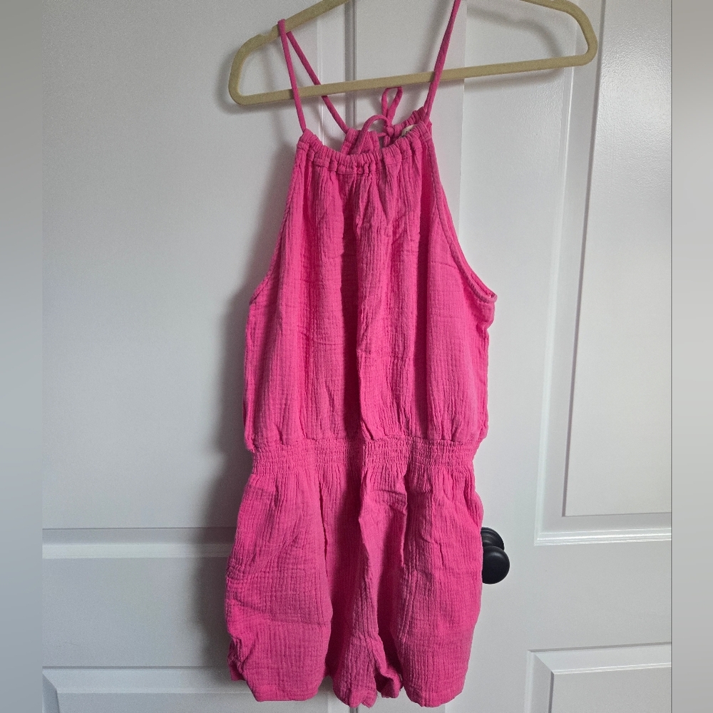 Pink Shorts Jumpsuit